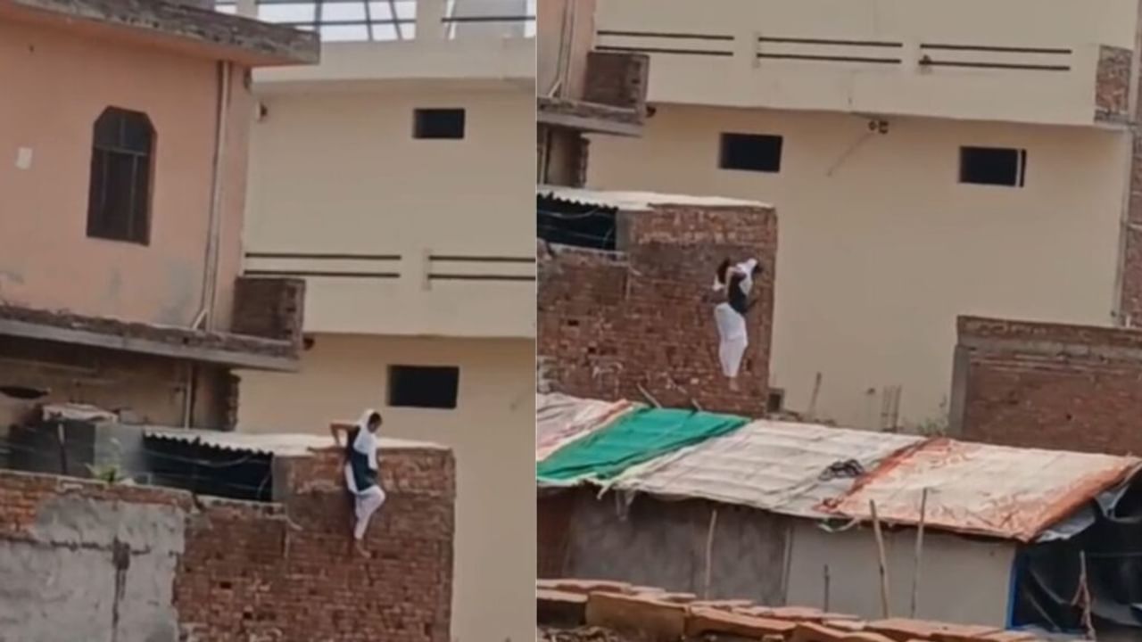 12 फीट ऊंची छलांग! बॉयफ्रेंड के साथ होटल में थी महिला, पति के पहुंचते ही कूदकर भागी