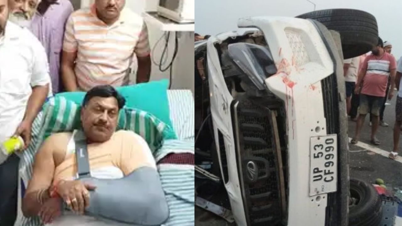 तीन दिन पहले सीएम योगी ने किया था लिंक एक्सप्रेस वे का उद्घाटन, उसी पर पलटी BJP विधायक की कार तीन दिन पहले सीएम योगी ने किया था लिंक एक्सप्रेस वे का उद्घाटन, उसी पर पलटी BJP विधायक की कार