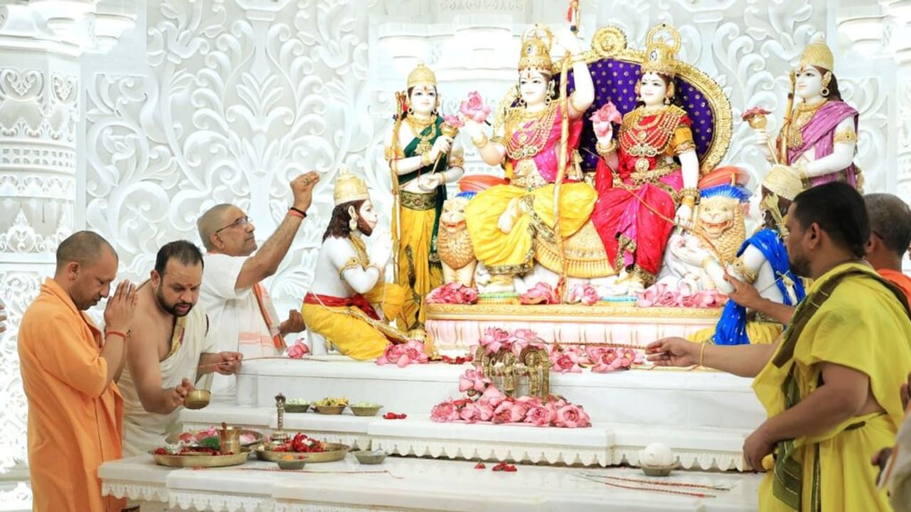 अयोध्या में आज से रामराज! माता सीता संग विराजे प्रभु राम, साथ में तीनों भईया और हनुमान