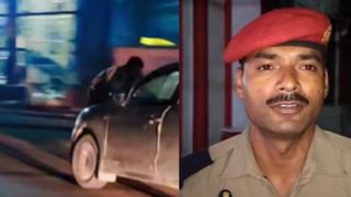 बरेली में कार चालक की बेखौफ दबंगई, होमगार्ड को बोनट पर टांगकर 5 KM तक घसीटा