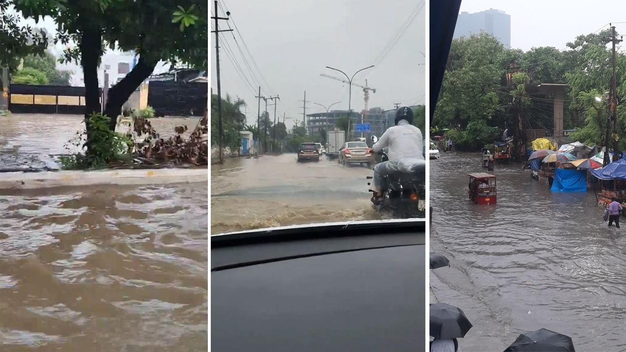 सड़कों पर लगा जाम, घरों में घुसा नाले का पानी; एक घंटे की बारिश में ‘पानी-पानी’ नोएडा-गाजियाबाद सड़कों पर लगा जाम, घरों में घुसा नाले का पानी; एक घंटे की बारिश में ‘पानी-पानी’ नोएडा-गाजियाबाद