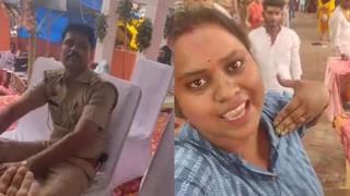 मंदिर में महिला ने किया हाई- वोल्टेज ड्रामा, दरोगा पर लगाया गाली देने का आरोप… वीडियो वायरल