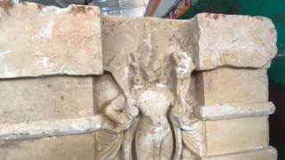 चंदौली: लतीफ शाह मजार के नीचे मंदिर? खुदाई में मिली भगवान विष्णु की खंडित मूर्ति