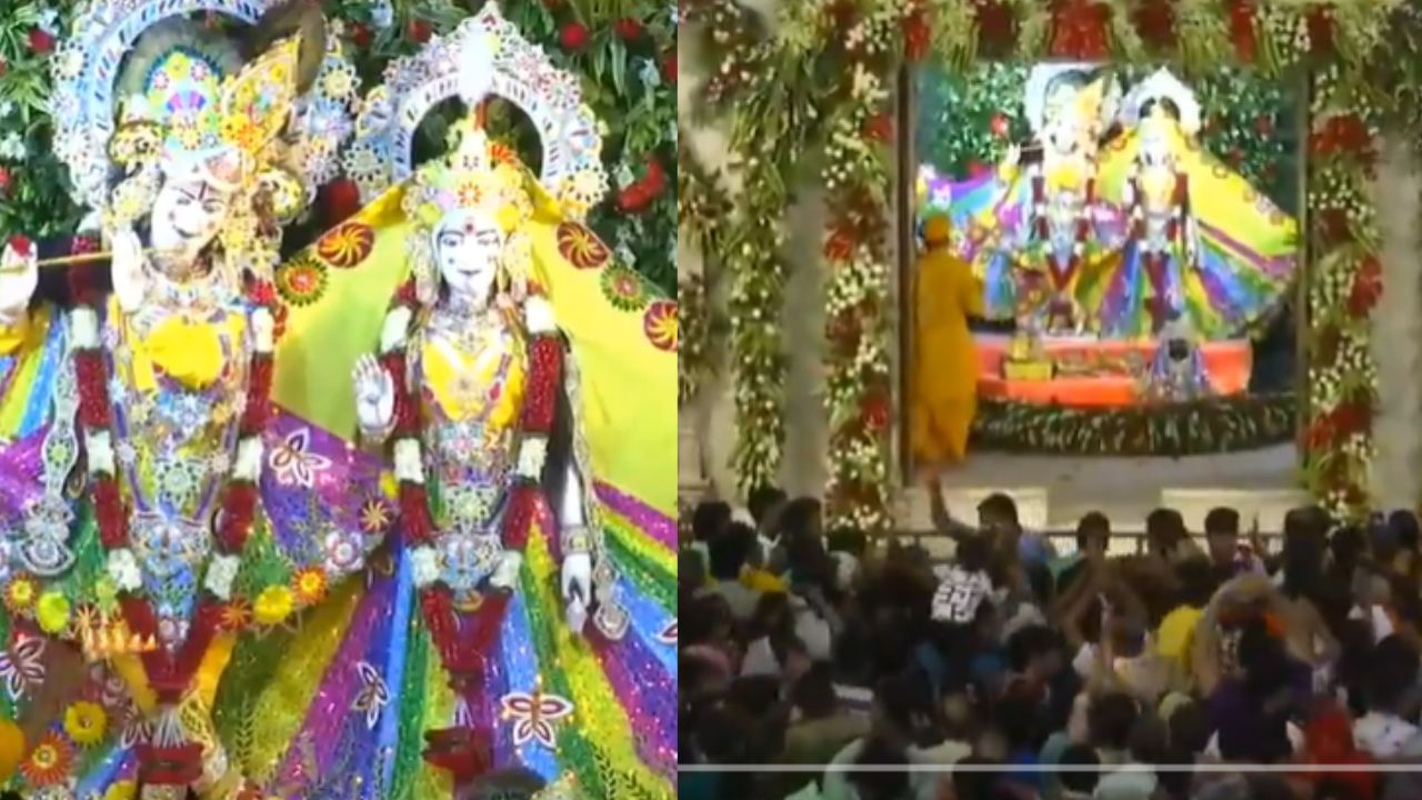 ढोल नगाड़े की धुन, भजन कीर्तन का सुर; जन्मभूमि पर मंगला आरती के साथ शुरू हुआ कृष्ण जन्मोत्सव