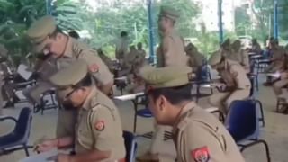 यूपी में पुलिस दे रहे थे परीक्षा…कानूनी सवालों की लिस्ट में नकल करते दिखाई दिए दरोगा जी!