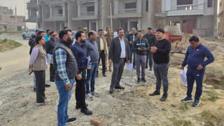 ओमैक्स-अमरावती IT सिटी में लॉन्च होंगे EWS और LIG भवन, LDA उपाध्यक्ष ने किया निरीक्षण