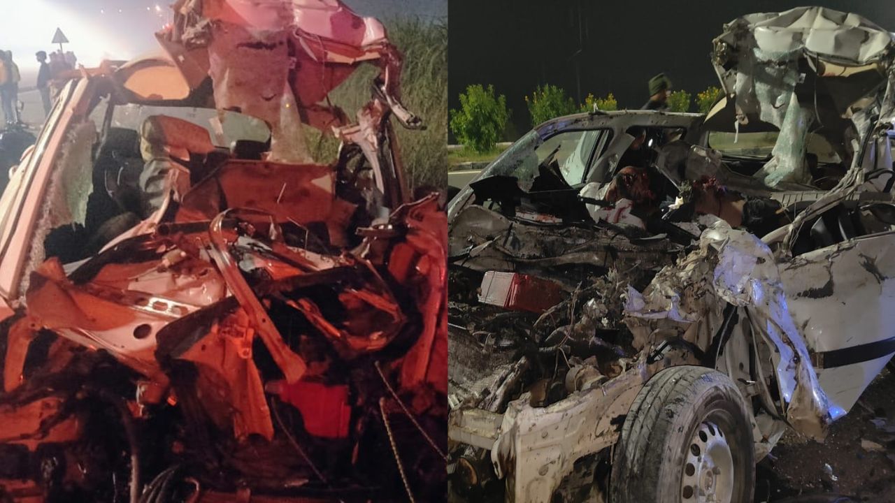वीकेंड पर मौज मस्ती करने जा रहे थे हरिद्वार, तभी खड़े कैंटर में घुस गई कार; शामली हादसे में चार की मौत