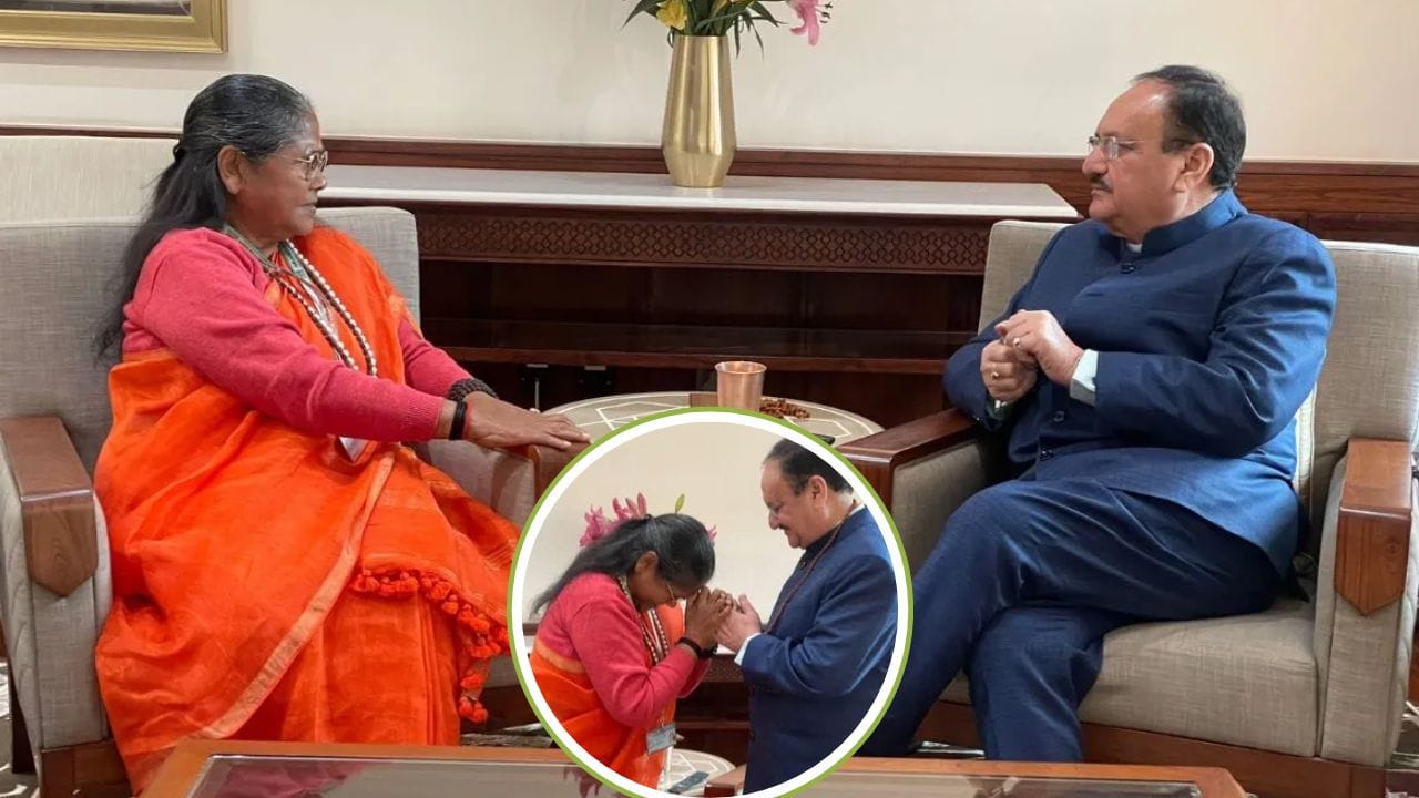 दिग्गजों की धरी रह गई तैयारी, इस साध्वी को मिलने जा रहा UP-BJP का ताज! नड्डा से मुलाकात की तस्वीरें वायरल