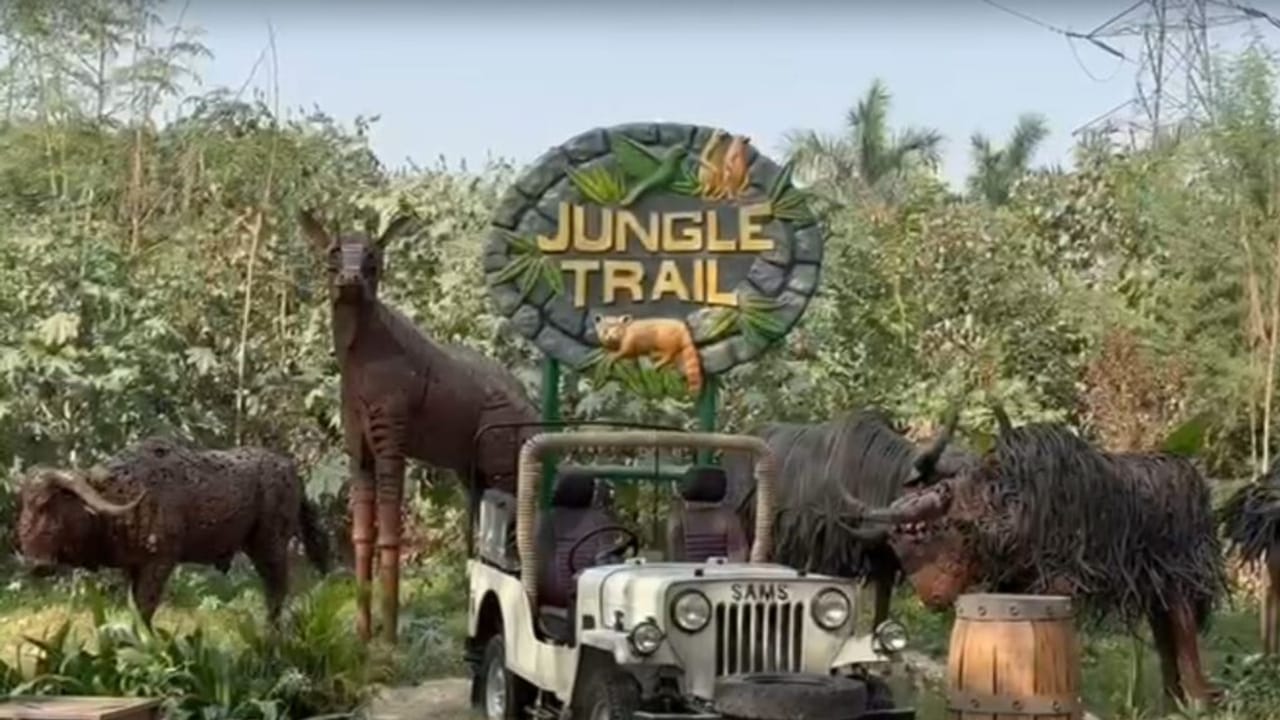 नोएडा में आज से खुल गया जंगल ट्रेल पार्क, कबाड़ से बनी हैं 650 जीव-जंतुओं की प्रतिमाएं, जानें क्या-क्या है सुविधा, PHOTOS