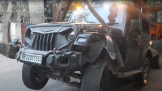 GF से मिलने थार लेकर निकला युवक, घरवालों को देख घबराया, कई गाड़ियों को रौंदा