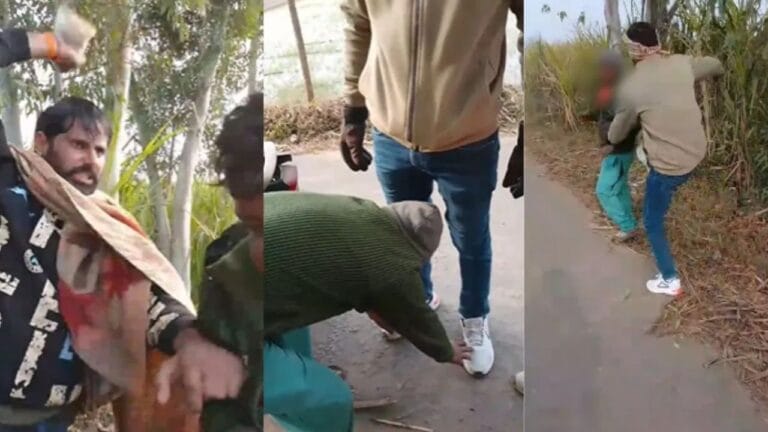 गिड़गिड़ाता रहा युवक, थप्पड़-घूंसे-जूते बरसाते रहे दबंग, वीडियो वायरल