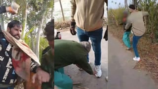 गिड़गिड़ाता रहा युवक, थप्पड़-घूंसे-जूते बरसाते रहे दबंग, वीडियो वायरल