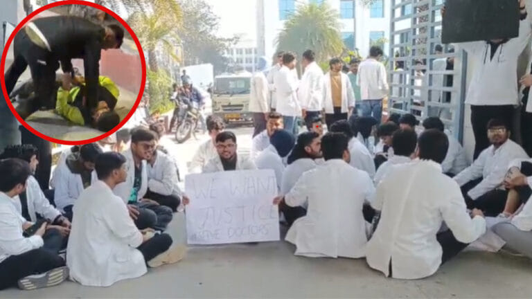 मुजफ्फरनगर: कॉलेज में MBBS छात्र को गार्डों ने बेरहमी से पीटा, हंगामा