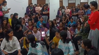 LU में मेस के खाने से छात्रा बेहोश, गंगा हॉस्टल में अनशन पर छात्राएं