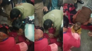 बरेली स्टेशन पर यात्री को आया हार्ट अटैक, GRP का सिपाही बना फरिश्ता; CPR देकर बचाई जान-Video