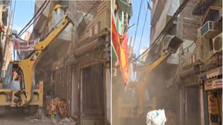 दालमंडी में ध्वस्तीकरण फिर से शुरू, 30 मकानों पर चल रहा बुलडोजर; इलाका छावनी में तब्दील