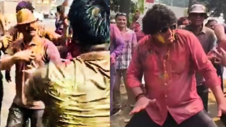 होली पर SP कृष्ण विश्नोई का डांस, SSP अनुराग आर्य ने भी मचाया धमाल
