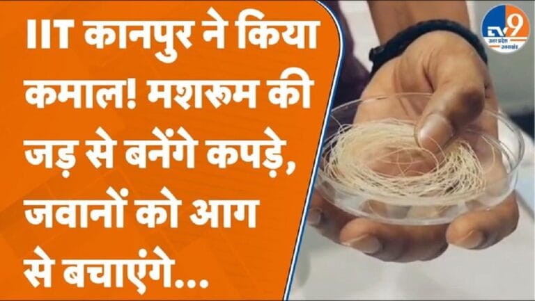 IIT Kanpur में मशरूम की जड़ों से धागा तैयार, अग्निरोधक बनेंगे कपड़े