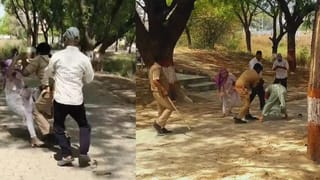 वाह रे UP पुलिस! थाने के सामने युवती को गिराकर पीटा, बचाने आए भाई-बहन को भी लात मारी; वीडियो वायरल