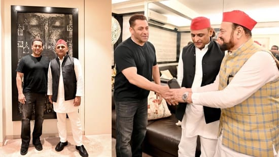 मुंबई में सलमान खान से मिले अखिलेश यादव?सोशल मीडिया में तस्वीरें वायरल