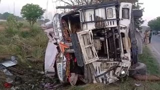 ट्रक से टकराई बारातियों से भरी बस, छह की मौत; दिन निकलने से पहले UP में बड़ा हादसा