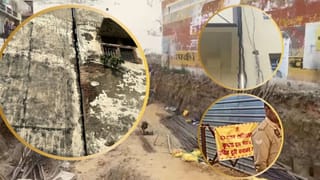 रातोंरात 3 मंजिल के भवन से सटाकर खोदा बेसमेंट, सुबह होते झुक गई इमारत; मचा हड़कंप