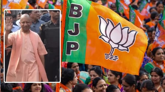 CM योगी के साथ महिलाओं का पैदल मार्च, लखनऊ में BJP का जनाक्रोश मार्च