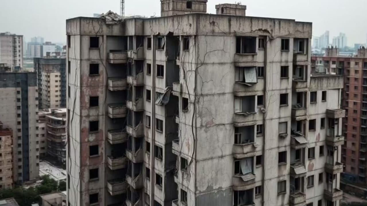 अलकनंदा संग सरस्वती-घाघरा पर भी मड़राया संकट, दहशत में लोग; जर्जर हाल में गाजियाबाद के आवासीय टॉवर्स… Photos