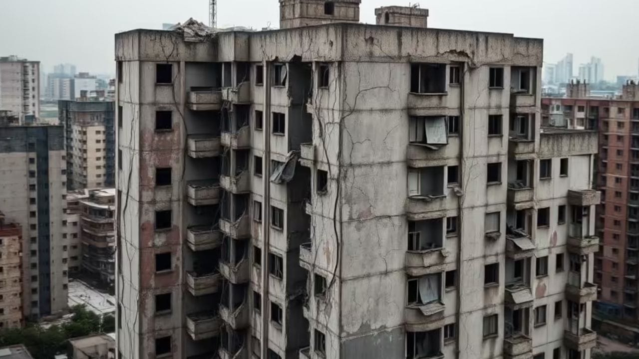 अलकनंदा संग सरस्वती-घाघरा पर भी मड़राया संकट, दहशत में लोग; जर्जर हाल में गाजियाबाद के आवासीय टॉवर्स… Photos