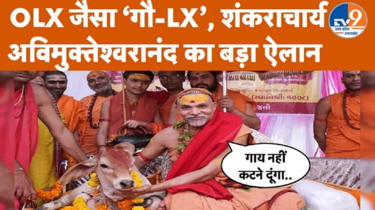 शंकराचार्य अविमुक्तेश्वरानंद बोले- OLX की तरह गौ-LX, गाय कटने से रोकेंगे