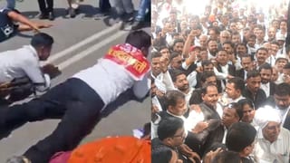लखनऊ में आज प्रोटेस्ट ही प्रोटेस्ट: मंत्री के घर रेंगते हुए पहुंचे अभ्यर्थी, वकीलों का भी हड़ताल