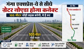 गंगा एक्सप्रेस-वे से ग्रेटर नोएडा: 105 मीटर चौड़ी सड़क को मंजूरी