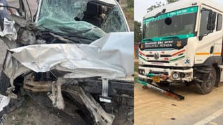 ट्रक से टकराई श्रद्धालुओं की कार, देखते ही देखते बिछ गईं लाशें; आजमगढ़ में दर्दनाक हादसा