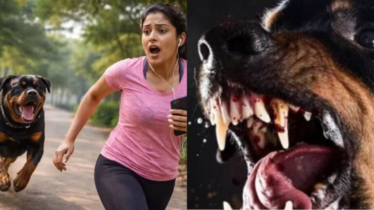 महिला को नोच रहे थे रॉटविलर कुत्ते, देवदूत बना डिलीवरी बॉय; बचा ली जान