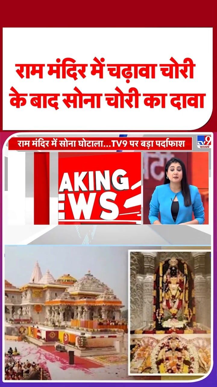राम मंदिर में चढ़ावा चोरी के बाद सोना चोरी का दावा
