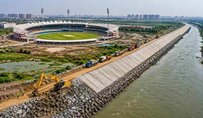 गाजियाबाद: क्रिकेट स्टेडियम को बाढ़ से बचाने की तैयारी, ये है प्लान