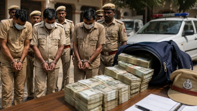 जालौन की लुटेरी पुलिस! ड्राईफ्रूट कारोबारी से झपटे 24.90 लाख, 3 अरेस्ट