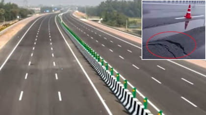 टोल फ्री हुआ लखनऊ-कानपुर एक्सप्रेस-वे, जगह-जगह सड़क धंसने के बाद फैसला