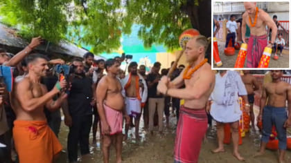 नाग पंचमी पर काशी में दिखा अखाड़ा परंपरा, जर्मनी के सैंडी ने घुमाई गदा