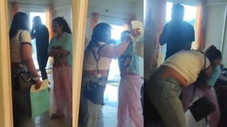 पति की GF से टकराई महिला, सोसाइटी में हाई वोल्टेज ड्रामा; वीडियो वायरल